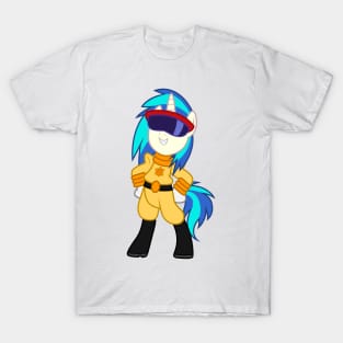 Vinyl Scratch as Powerline T-Shirt